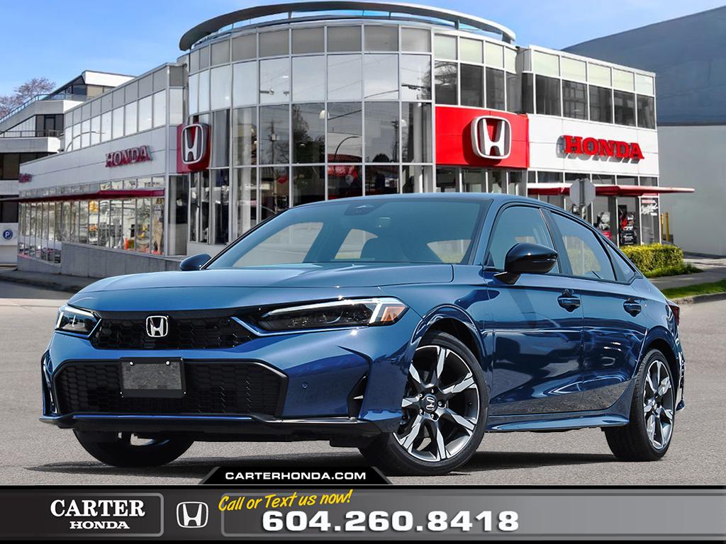 Blue Lagoon Pearl 2026 Honda Civic Hybrid Sedan Front-Wheel Drive Automatic