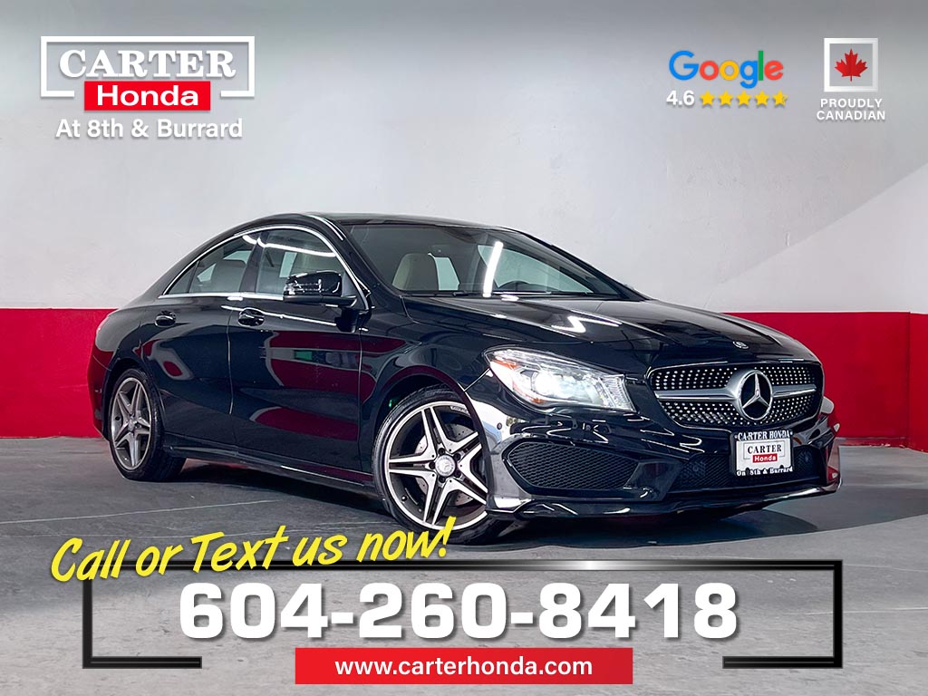 Black 2015 Mercedes-Benz CLA Sedan All-Wheel Drive 7-Speed Automatic